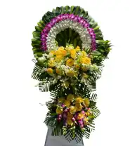 Kệ Hoa Chia Buồn Trang Nhã – Kính Viếng - Mã: I-077 - Giá: 1.300.000đ