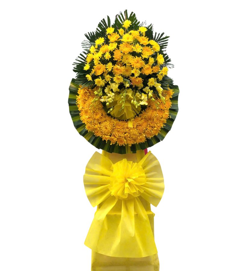 Kệ Hoa Viếng Tone Vàng Cúc