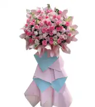 Kệ Hoa Khai Trương Tông Hồng – Ngọt Ngào Thành Công - Mã: I-114 - Giá: 1.000.000đ