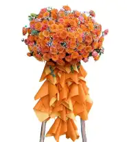 Kệ Hoa Khai Trương Cam Hiện Đại – Tươi Mới Bứt Phá - Mã: I-117 - Giá: 2.000.000đ