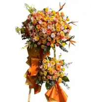 Kệ Hoa Tone Cam Vàng – Năng Lượng Khởi Đầu