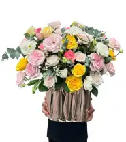Giỏ Hoa Mix Tổng Hợp Giá Rẻ - Mã: I-147 - Giá: 550.000đ
