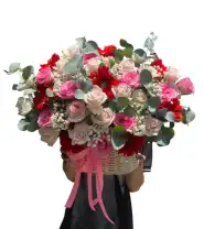 Lẵng Hoa Mừng Dễ Thương