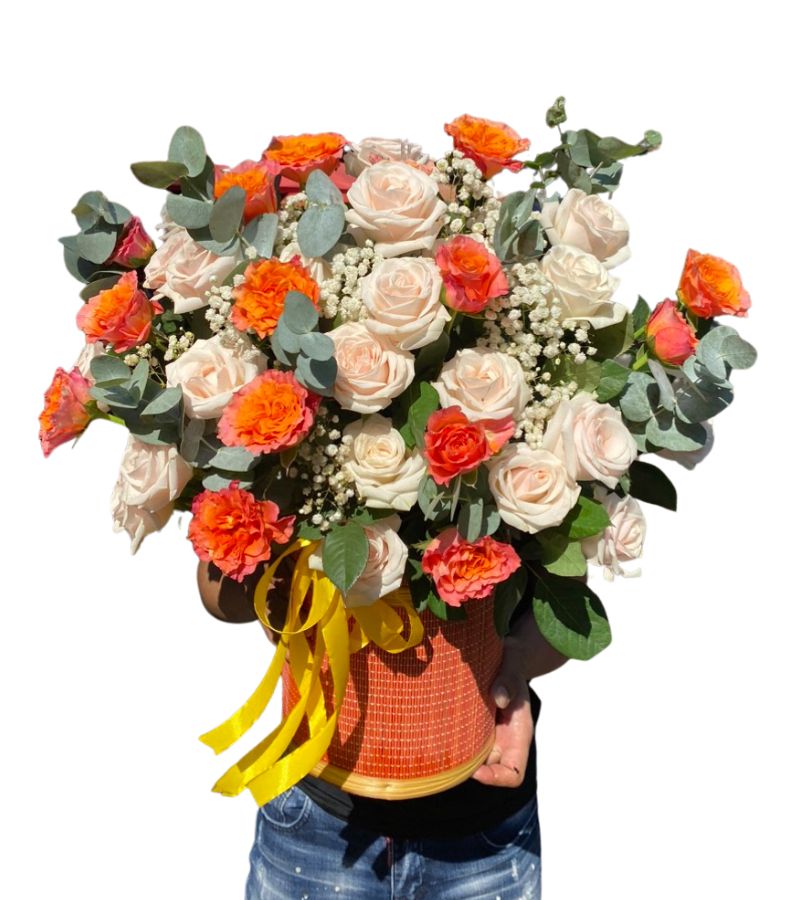 Giỏ Hoa Chúc Mừng Khởi Sắc
