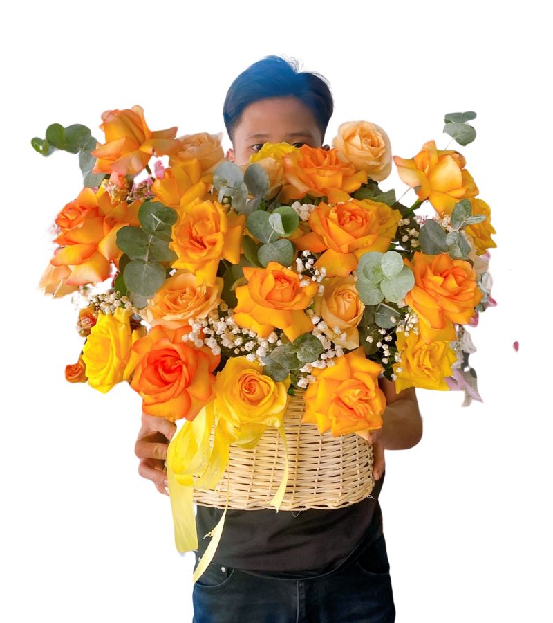 Giỏ Hoa Chúc Mừng Thành Công Nở Rộ