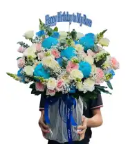 Giỏ Hoa Chúc Mừng Ngày Vui Trọn Vẹn - Mã: I-166 - Giá: 800.000đ