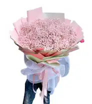 Bó Hoa BaBy Lớn Tone Hồng Nhạt - Mã: I-214 - Giá: 900.000đ