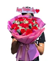 Bó Hoa Happy Valentine's Day - Mã: I-172 - Giá: 500.000đ