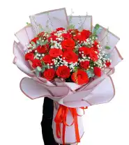 Bó Hoa Tone Đỏ Hồng Xinh Tươi - Mã: I-202 - Giá: 500.000đ