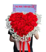 Giỏ Hoa Trái Tim Mừng Kỉ Niệm - Mã: I-171 - Giá: 700.000đ