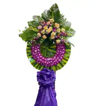 Vòng Hoa Đám Tang Giá Rẻ &amp; Vòng Lan Tím