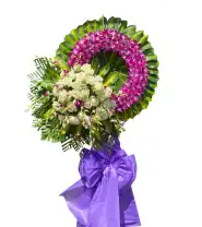 Vòng Hoa Tang Lễ 1 Tầng Vòng Lan Tím - Mã: I-178 - Giá: 900.000đ