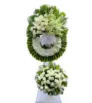 Vòng Hoa Viếng 2 Tầng & Môn - Mã: I-180 - Giá: 1.400.000đ